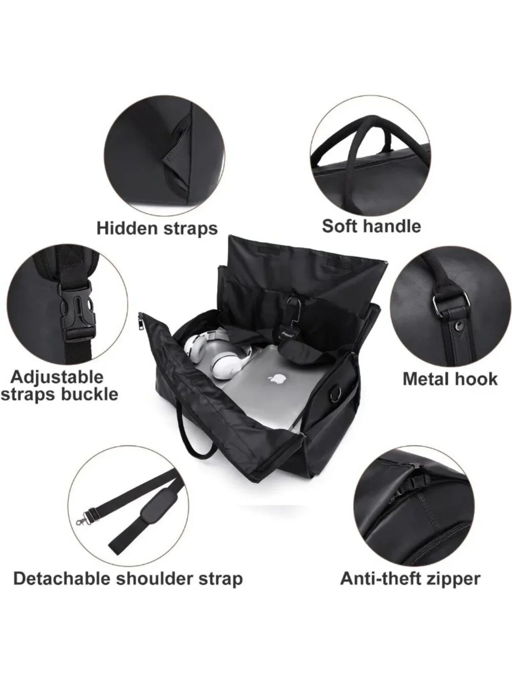 Convertible Travel Garment Bag & Duffel - 2-in-1 Carry-On for Business & Leisure